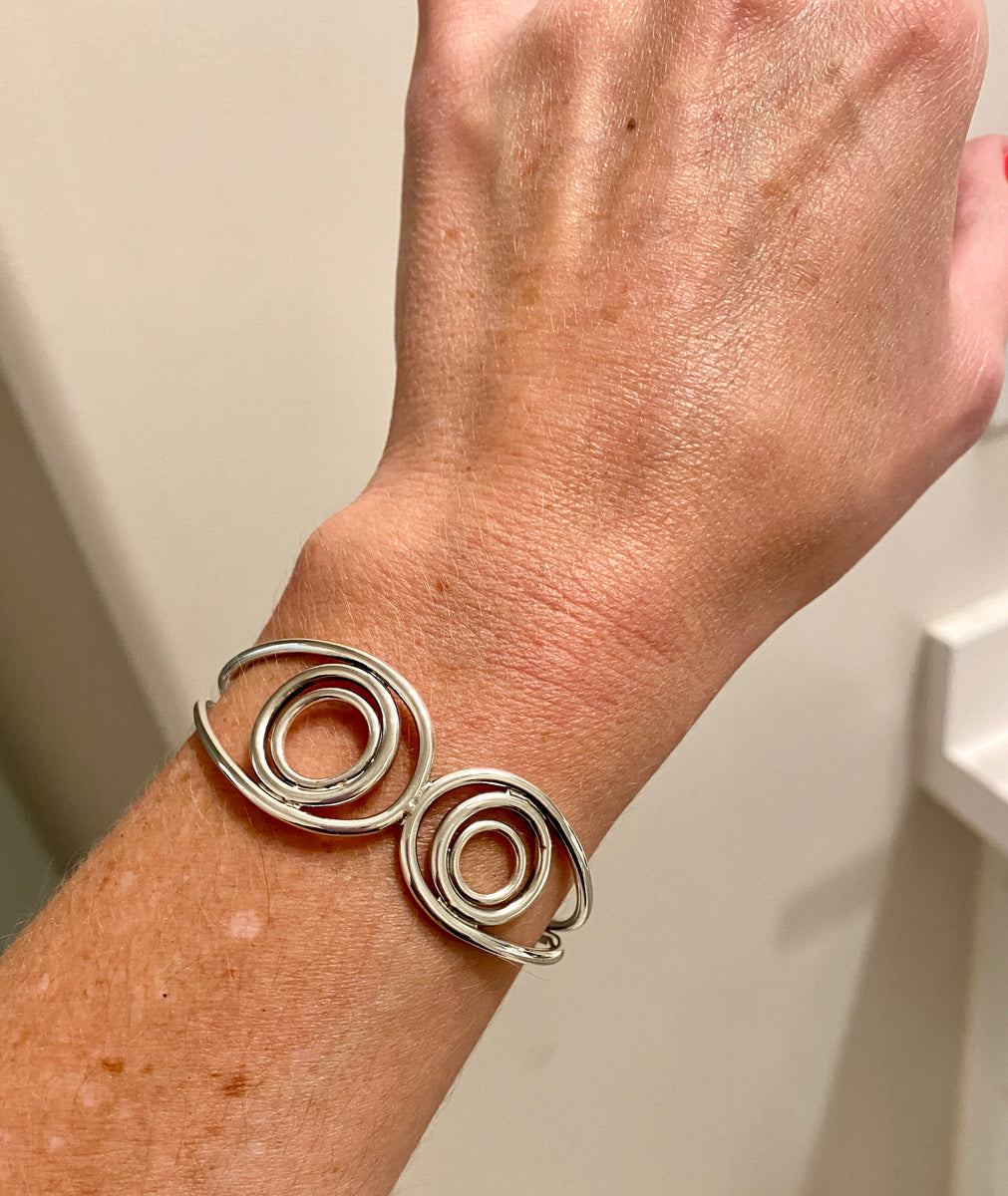 Curved Layered Circle Cuff Mallory Katherine Metals