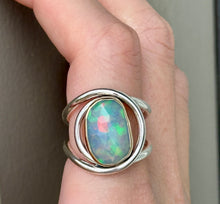 Load image into Gallery viewer, Layered Welo Opal Statement Ring