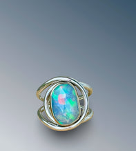Load image into Gallery viewer, Layered Welo Opal Statement Ring