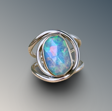 Load image into Gallery viewer, Layered Welo Opal Statement Ring