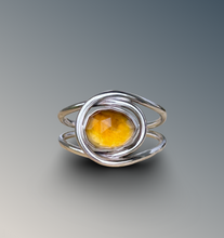 Load image into Gallery viewer, Horizontal Layered Citrine Ring