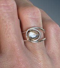 Load image into Gallery viewer, Horizontal Layered Lilac Zircon Ring