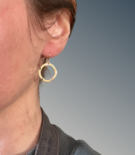 Load image into Gallery viewer, Mini Organic Gold Hoops