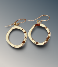 Load image into Gallery viewer, Mini Organic Gold Hoops