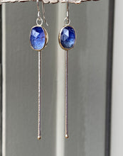 Load image into Gallery viewer, Gold and Silver Tanzanite Pin Drops