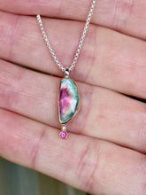 Load image into Gallery viewer, Bicolor Tourmaline Drop Necklace