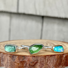 Load image into Gallery viewer, Green Tourmaline Stacking Ring #1