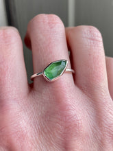 Load image into Gallery viewer, Green Tourmaline Stacking Ring #1