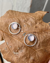 Load image into Gallery viewer, Lavender Quartz Circle Studs
