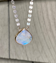 Load image into Gallery viewer, Rainbow Moonstone Statement Necklace