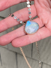 Load image into Gallery viewer, Rainbow Moonstone Statement Necklace